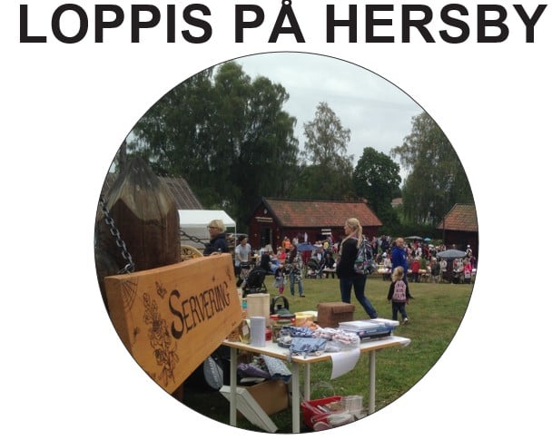Loppis på Hersby Hembygdsgård