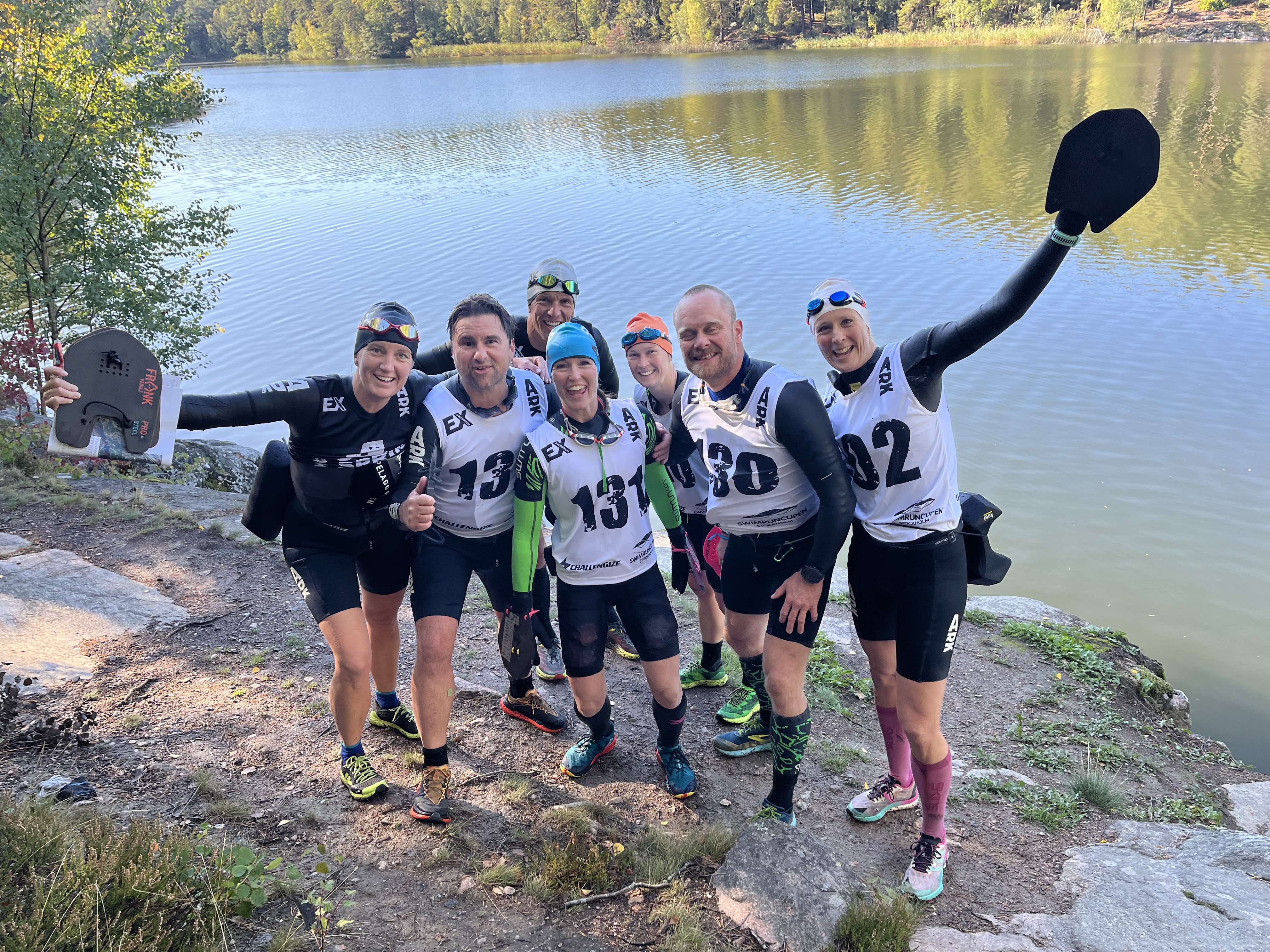 Swimrunners i Rösjön foto privat