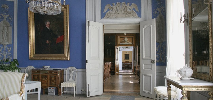 Blå Salongen på Edsbergs slott.