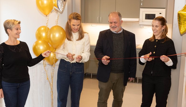 Hanna Clerkestam, (L)ordförande i Sollentuna Kommunfastigheter, Majid Tamdjidi, blivande verksamhetschef på enheten, Sofia Wikström, avdelningschef funktionsstöd, Sollentuna Kommun.