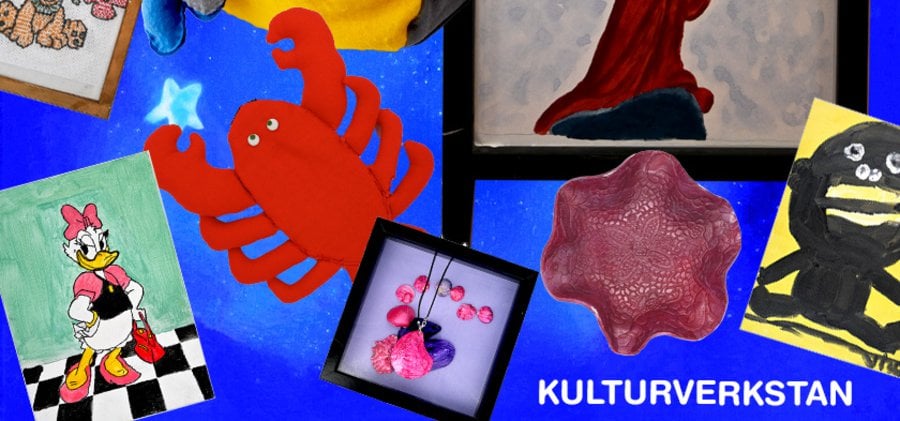 Del av affisch till utställningen Inte bara Disneydrömmar.