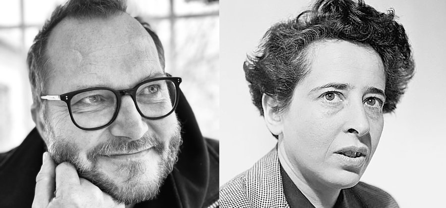 Porträtt av Anders Burman och Hanna Arendt.