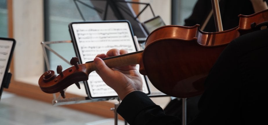Elever från kungliga musikhögskolan spelar