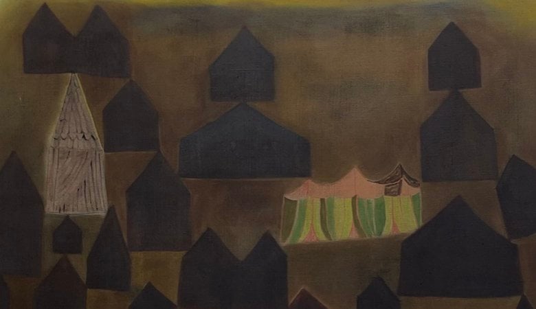 M&aring;lning av Lisa Lundgren till konstutst&auml;llning