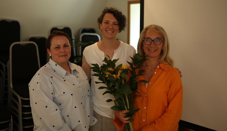 Från vänster: Susanne Nordin,  Kristina Sperkova Lotta Dagnå  Foto: Movendi 