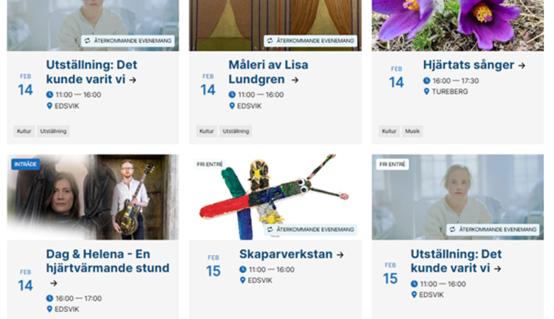 Bild av kalendariets nya utseende