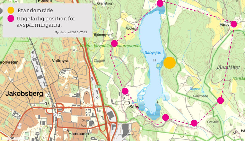 Avspärrning 250721