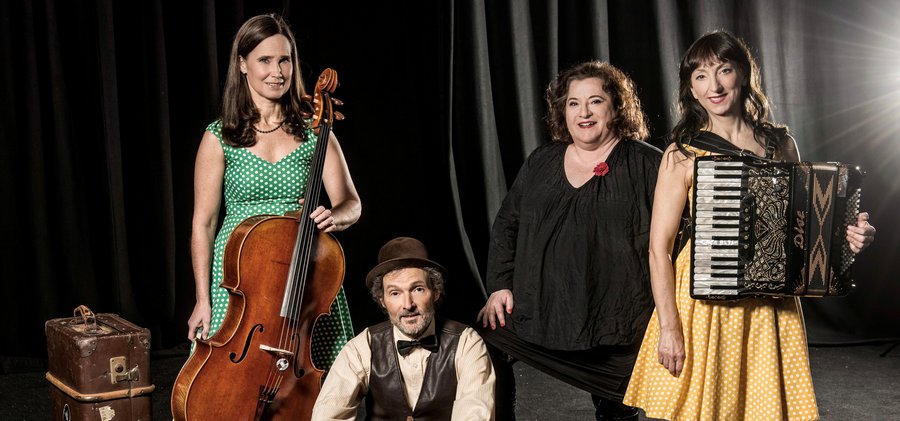 Porträtt av gruppen Anne Kalmering och Stahlhammer Klezmer Classic