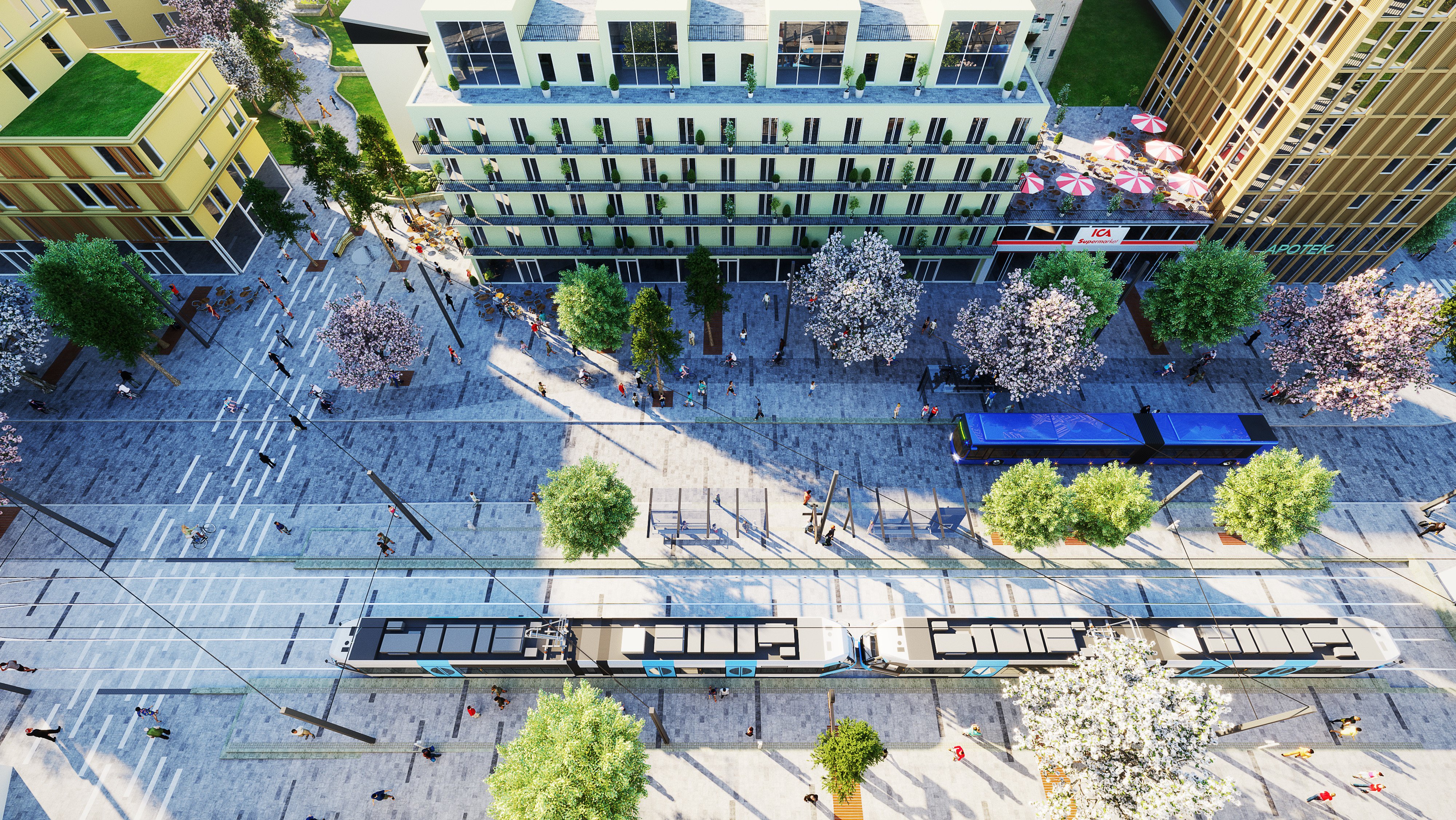 Helenelunds torg_Tvärbanan