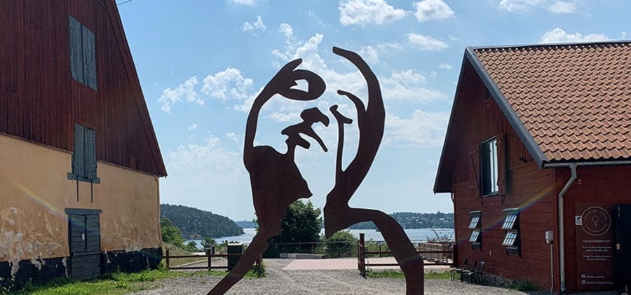 Konstverket Jag blundar på Stallbacken