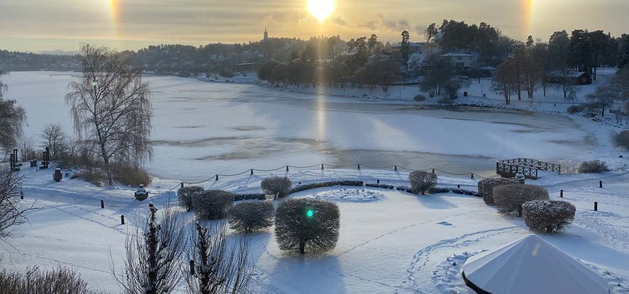 Vintervy över Edsviken