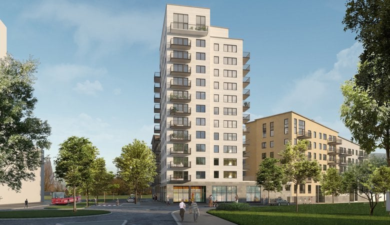 Illustrationsbild Malmplan, sedd fr&aring;n Malmv&auml;gen.