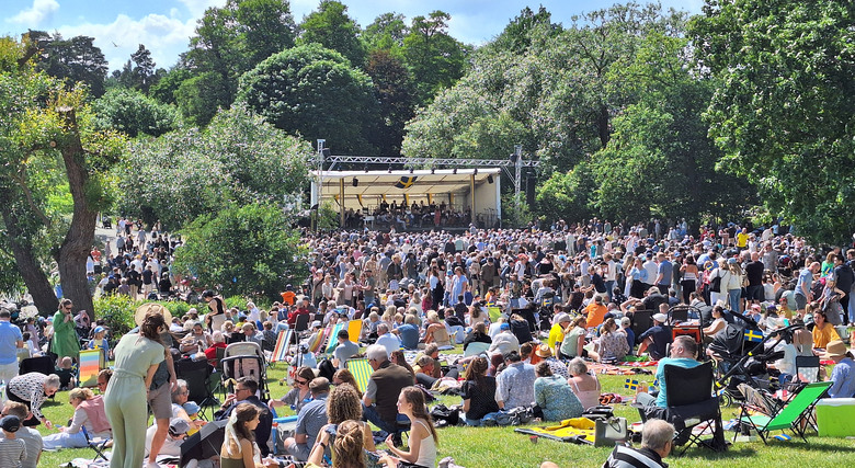 Nationaldagsfirande i Edsbergsparken 2024.