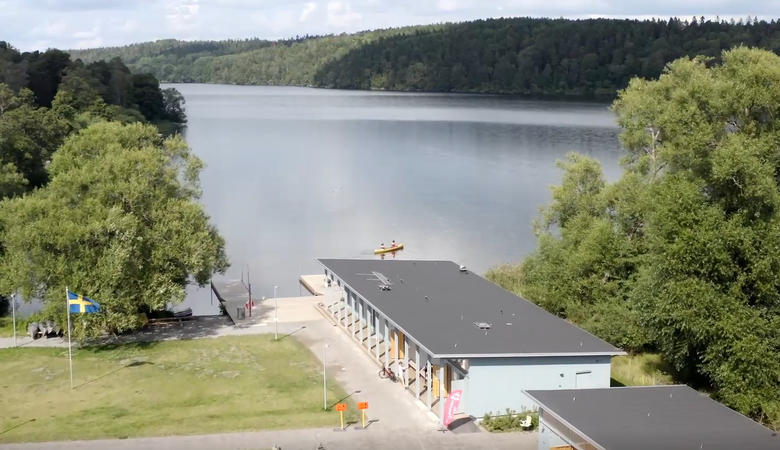 Norrvikens sjösportcenter från ovan