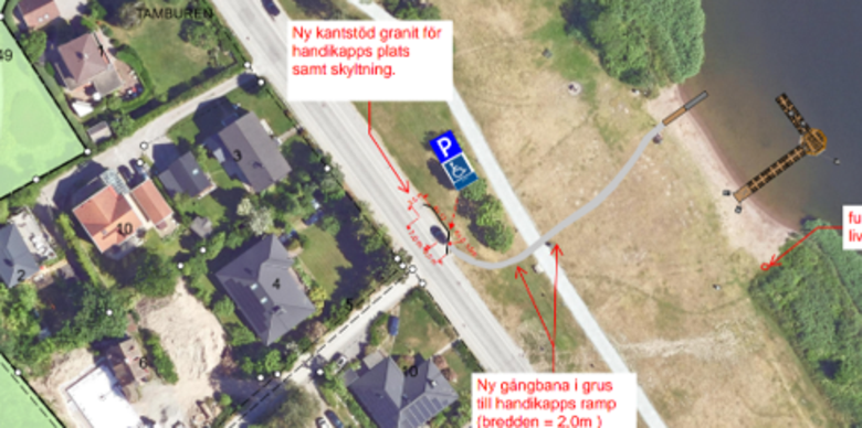 Nya bryggor Standvägen byggs