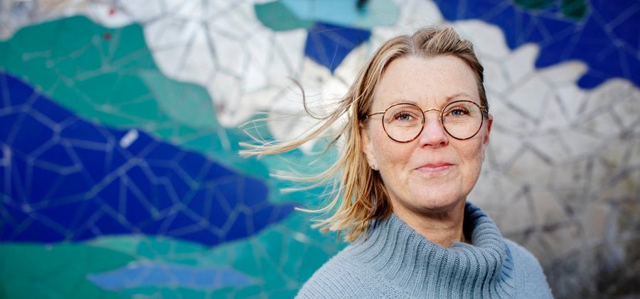 Porträtt av författaren Petra Krantz Lindgren