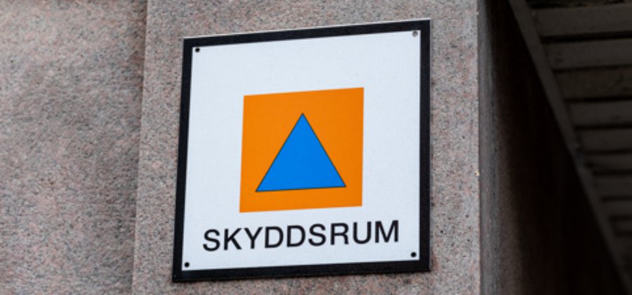Skyltning för skyddsrum