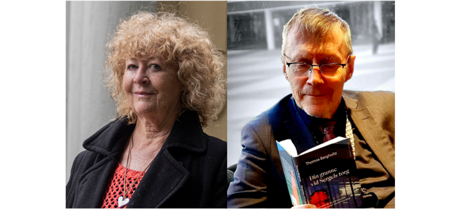 Porträtt författarna Helena Sigander och Thomas Bergholtz