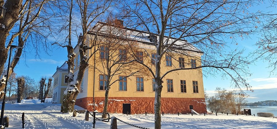 Västra gaveln på Edsbergs slott.