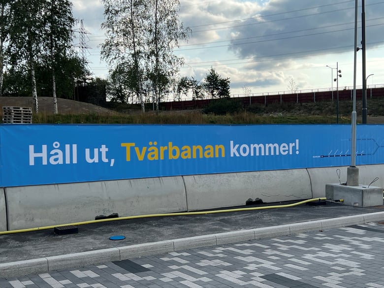 Tvärbanans kommande hållplats i Helenelund